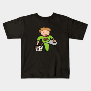 Barista Coffee Shop Kids T-Shirt